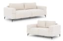 S-Style Möbel Polstergarnitur 3+2 Cardea Beige Bubble-Optik Bild 2