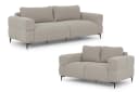 S-Style Möbel Polstergarnitur Cardea Taupe Bubble-Optik Modern Bild 2