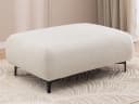 S-Style Möbel Polsterhocker Cardea Creme Bubble-Optik Modern Bild 2