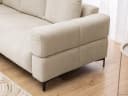 S-Style Möbel Ecksofa Cardea Hellbeige Bubble-Optik mit Schlaffunktion Bild 4