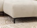 S-Style Möbel Ecksofa Cardea Beige Bubble-Optik mit Schlaffunktion Bild 5