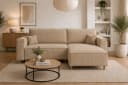 MARPUR Ecksofa RIO Cordstoff Beige mit Schlaffunktion und Bettkasten Bild 2