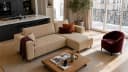 MARPUR Ecksofa RIO Beige Cordstoff mit Schlaffunktion und Bettkasten Bild 4