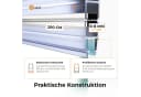 Quest Magnet-Duschdichtung gerade 200 cm transparent Bild 1