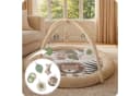 MoMi Baby Spielmatte LUANI Beige mit Spielbogen & Spiegel Bild 2