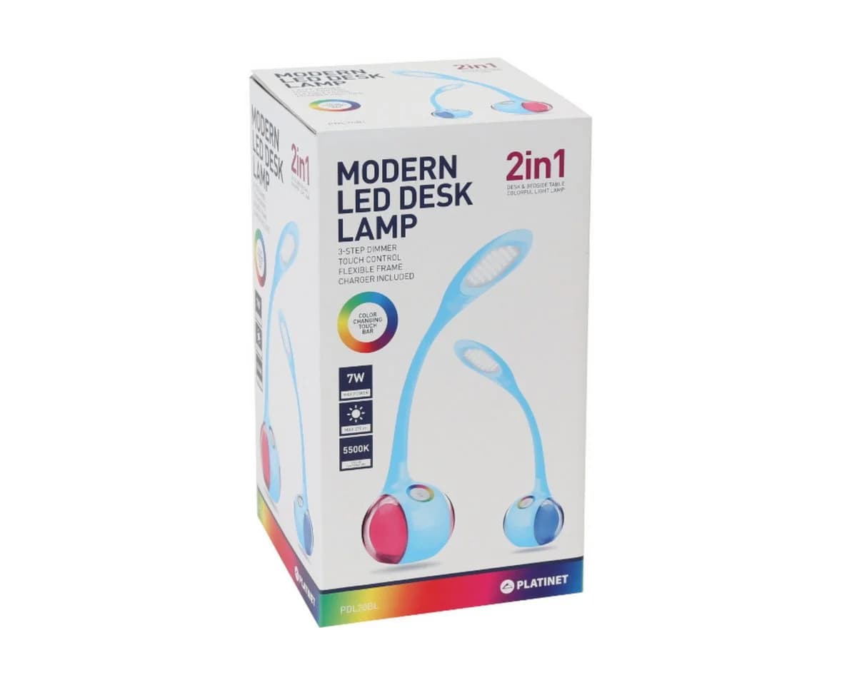 Platinet LED Schreibtischlampe PDL20 Blau Kaltweiß - Bild 3