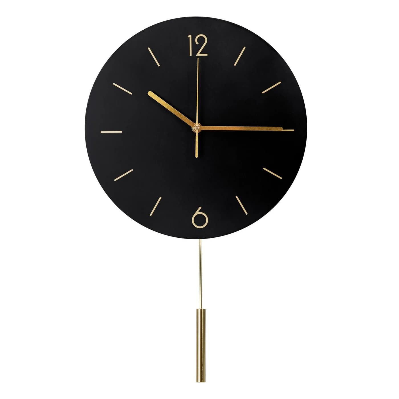 Platinet Wanduhr Runde Dämmerung mit geräuschlosem Uhrwerk Quarzmechanismus Schwarz - Bild 2