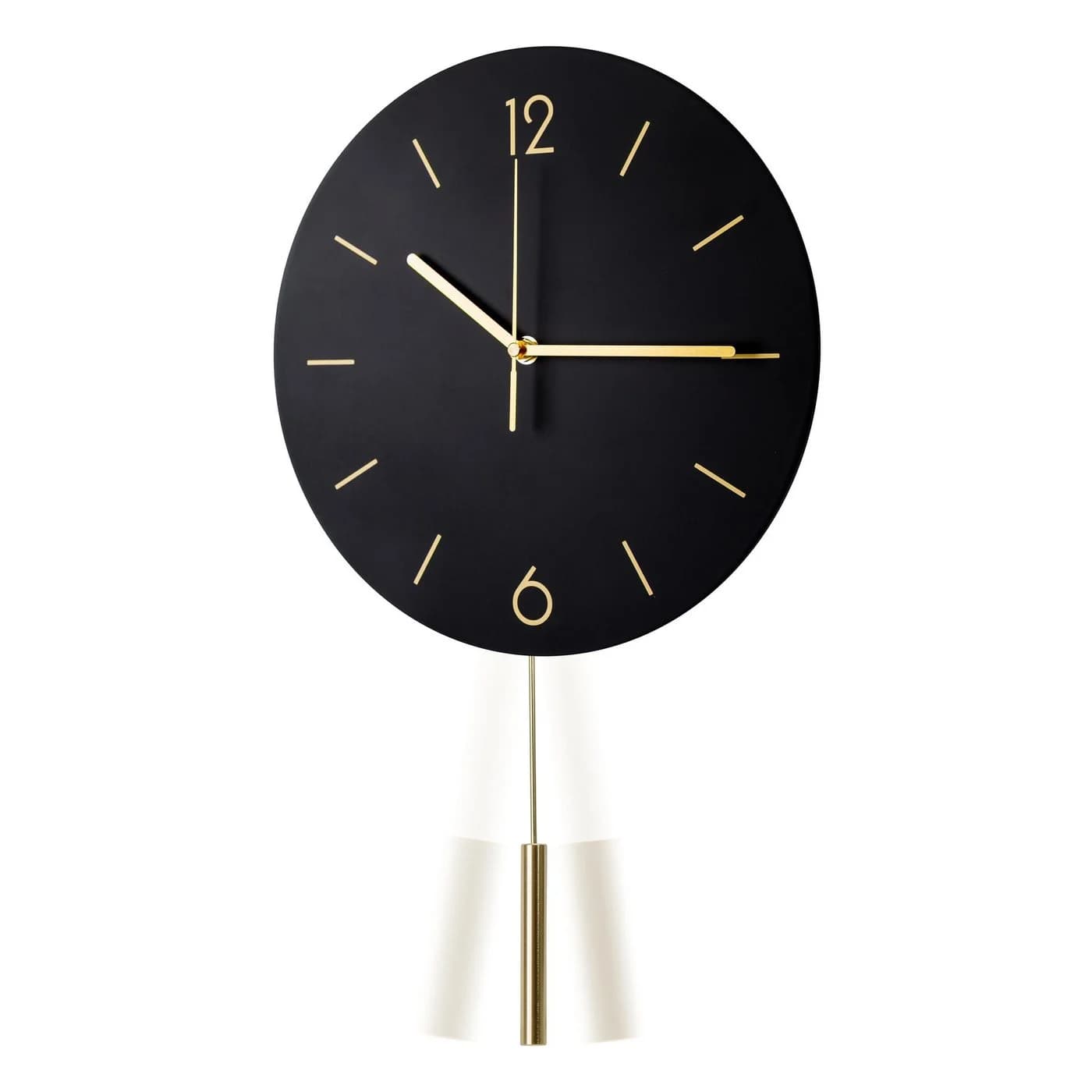 Platinet Wanduhr Runde Dämmerung mit geräuschlosem Uhrwerk Quarzmechanismus Schwarz - Bild 3