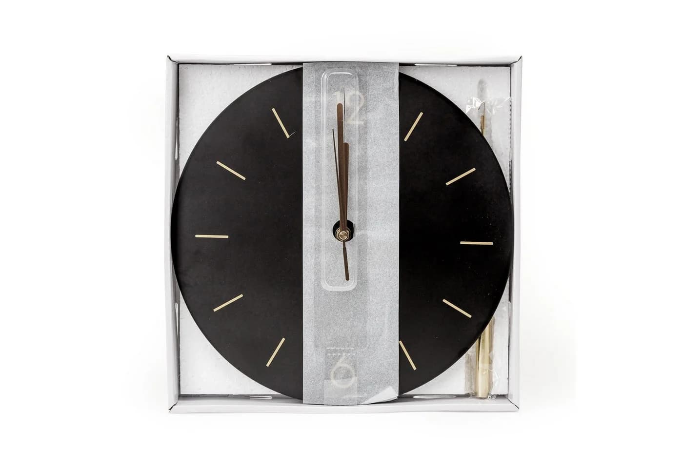 Platinet Wanduhr Runde Dämmerung mit geräuschlosem Uhrwerk Quarzmechanismus Schwarz - Bild 4