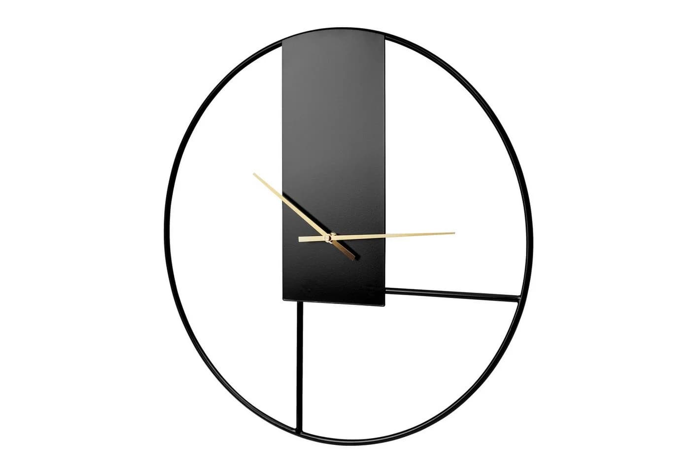 Platinet Wanduhr PZSPC Space Schwarz Vintage Retro 50 cm