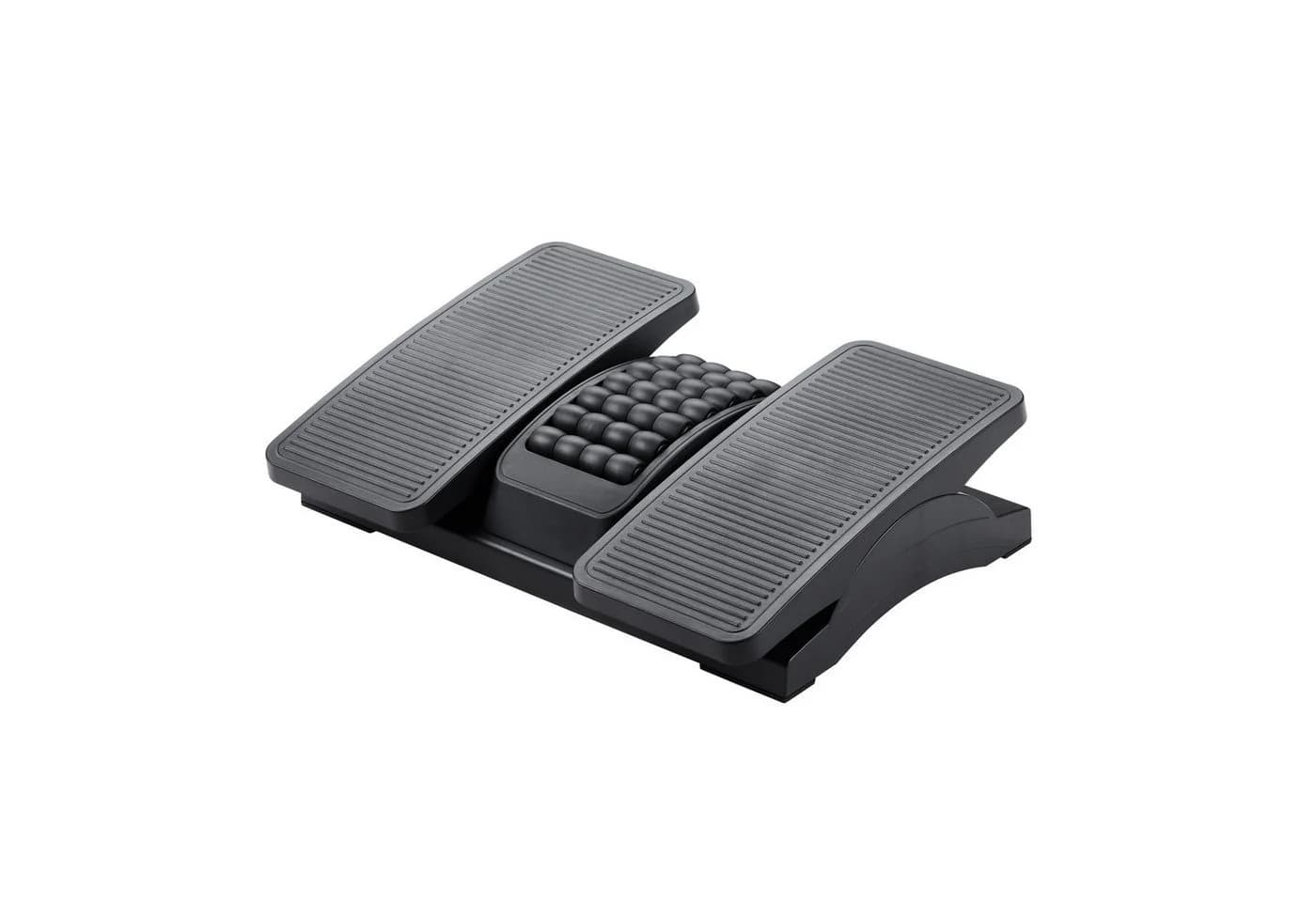 Platinet Fußstütze Ergonomischer Fußhocker Schwarz mit Massagerollen - Bild 2