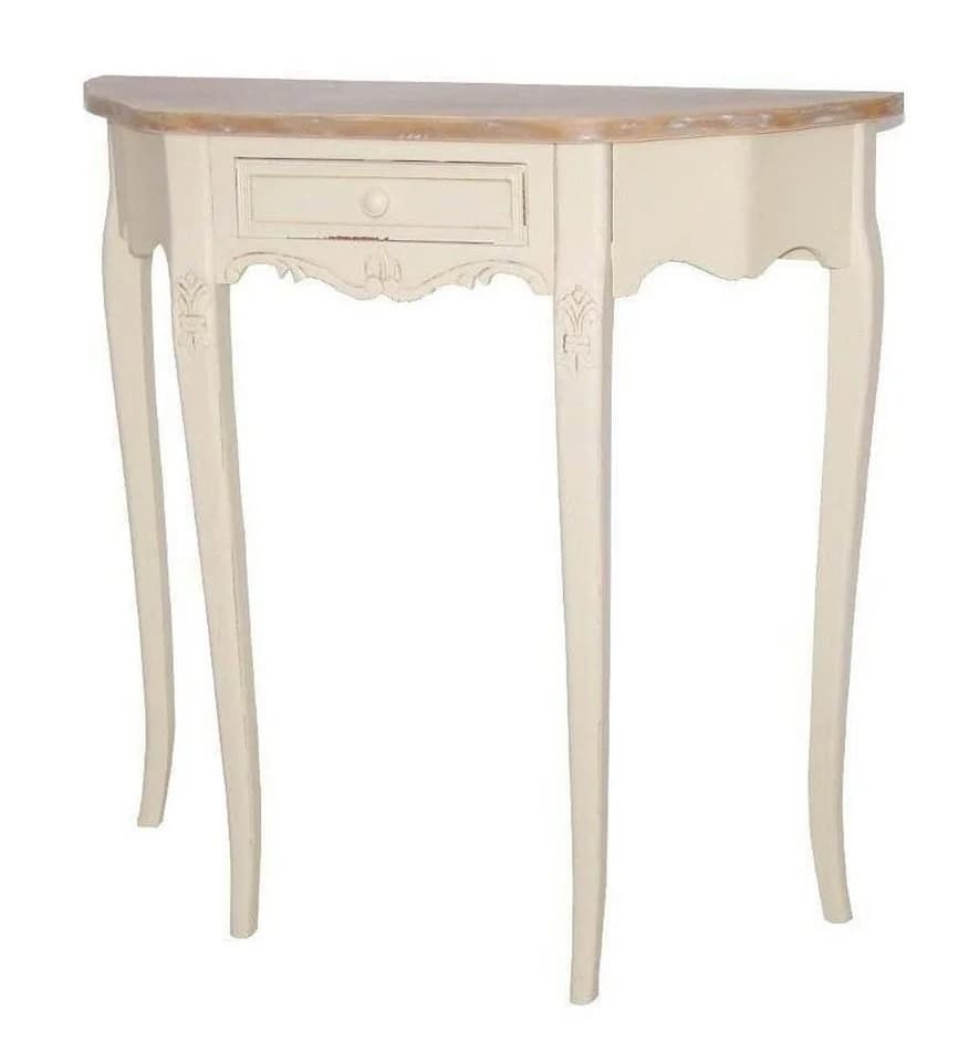 Livin Hill Konsolentisch Rimini Creme Paulownia-Holz - Bild 2