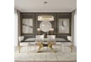 Livin Hill Esstisch Modig mit Marmoroptik und goldenen X-Beinen Bild 3