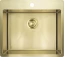 Deante Edelstahlspüle Einbauspülbecken Goldfarben eckig 55 cm Bild 2
