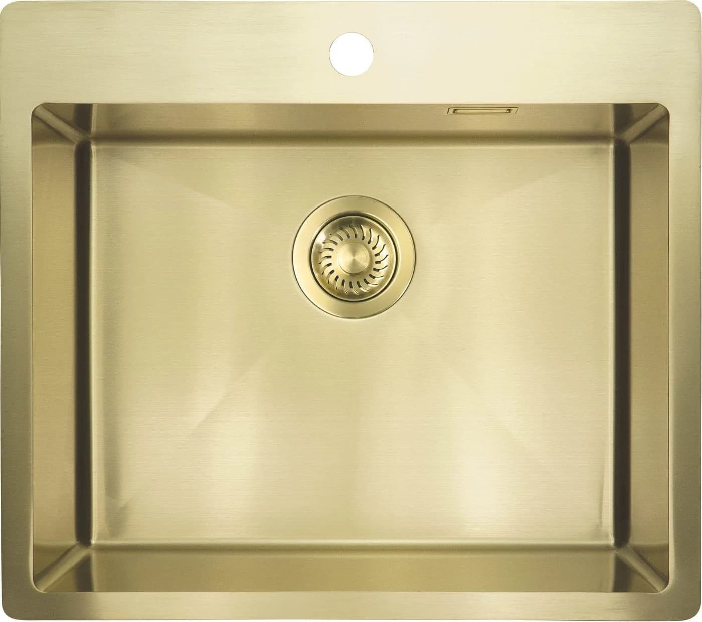 Deante Edelstahlspüle Einbauspülbecken Goldfarben eckig 55 cm - Bild 2