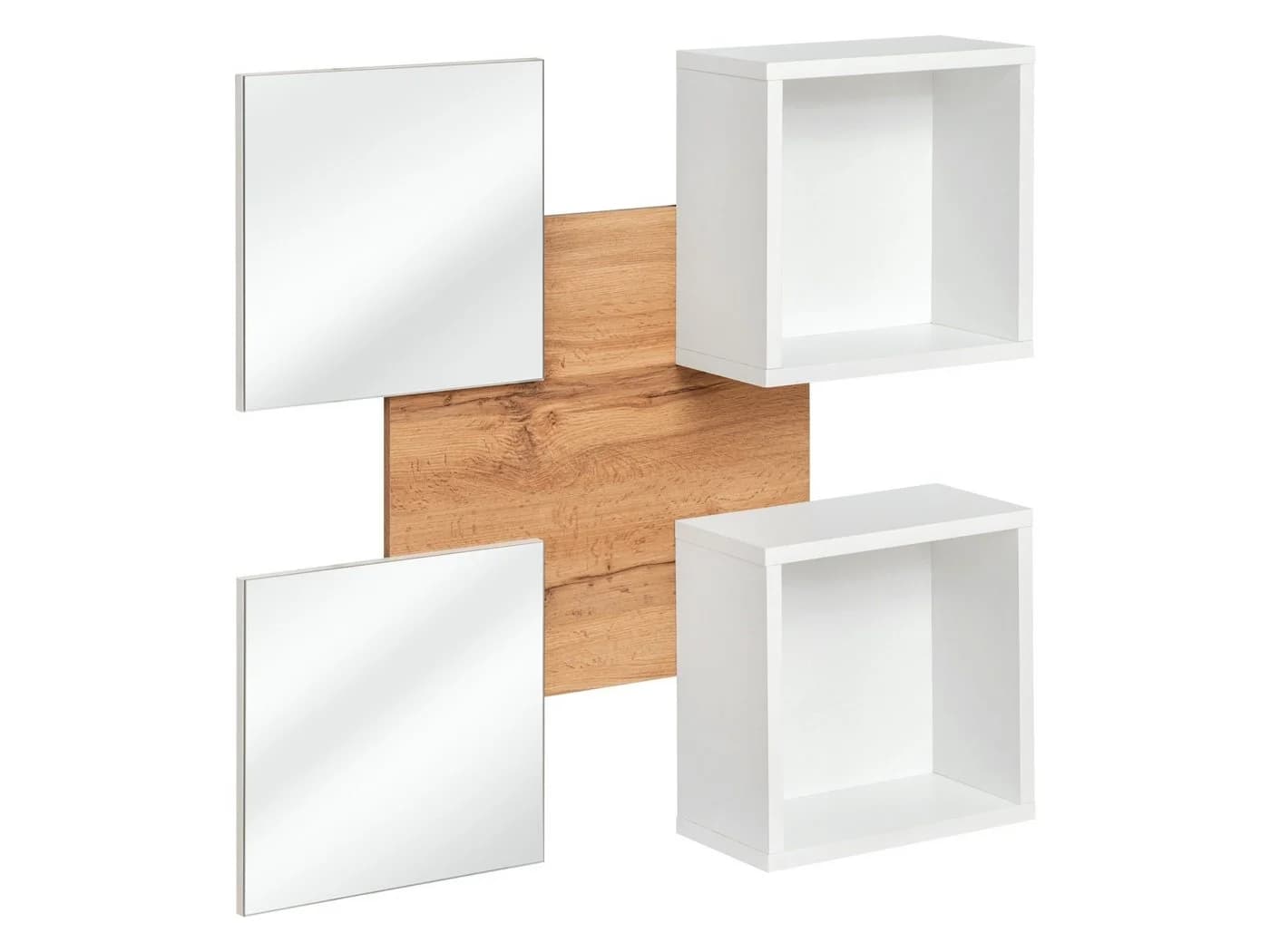 ASM-Moebel Garderoben-Set Flurgarderobe EASY V mit Spiegel und Push-Click System - Bild 3