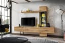 ASM-Moebel Wohnwand RISE mit LED-Beleuchtung und Push-Click-System Bild 2