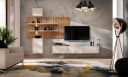 ASM-Moebel Wohnwand GUSTO Beige LED Push-Click Bild 2