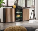 ASM-Moebel Kommode Anrichte CAMERON ZHJ mit LED-Beleuchtung und Push-Click-System Bild 1
