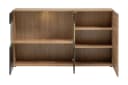 ASM-Moebel Sideboard ARON Schwarz mit LED und Push-Click System Bild 1