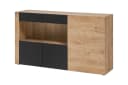 ASM-Moebel Sideboard ARON Schwarz mit LED und Push-Click System Bild 2