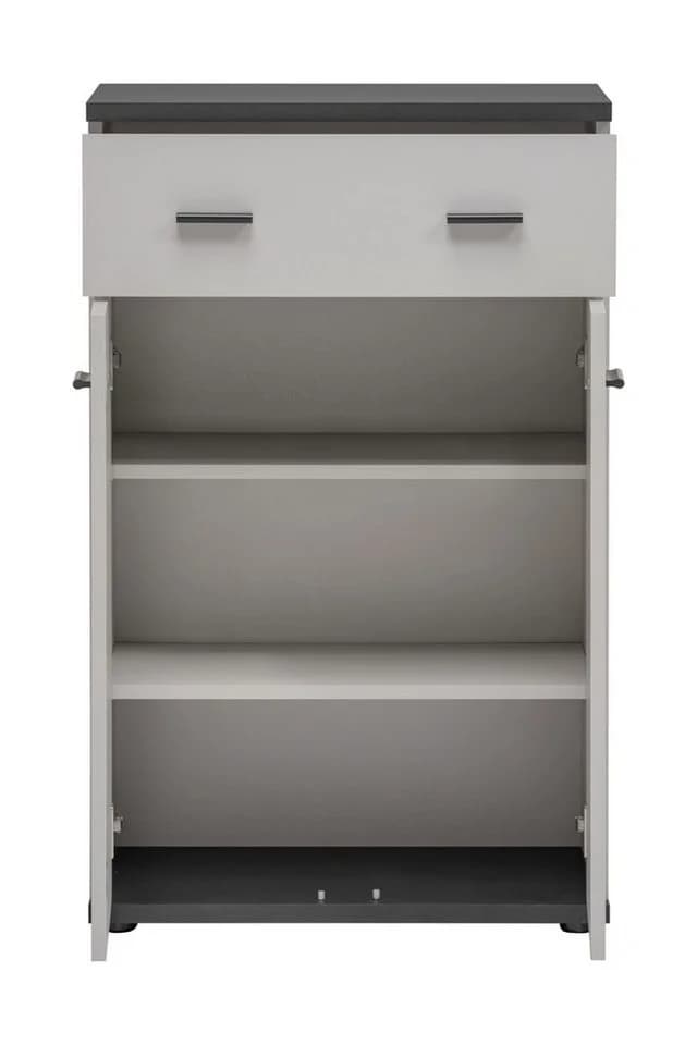ASM-Moebel Garderoben-Set HUGO VII mit Sitzbank und Spiegel Beige - Bild 5
