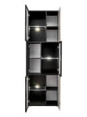 ASM-Moebel Wohnwand CANNES CS2 R-K mit Bio-Ethanol-Kamin, LED & Push-Click Bild 3