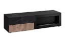 ASM-Moebel Wohnwand CANNES CS2 R-K mit Bio-Ethanol-Kamin, LED & Push-Click Bild 4