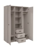 ASM-Moebel Jugendzimmer-Set Sigma Set I 6-teilig Beige mit Spiegel Bild 3