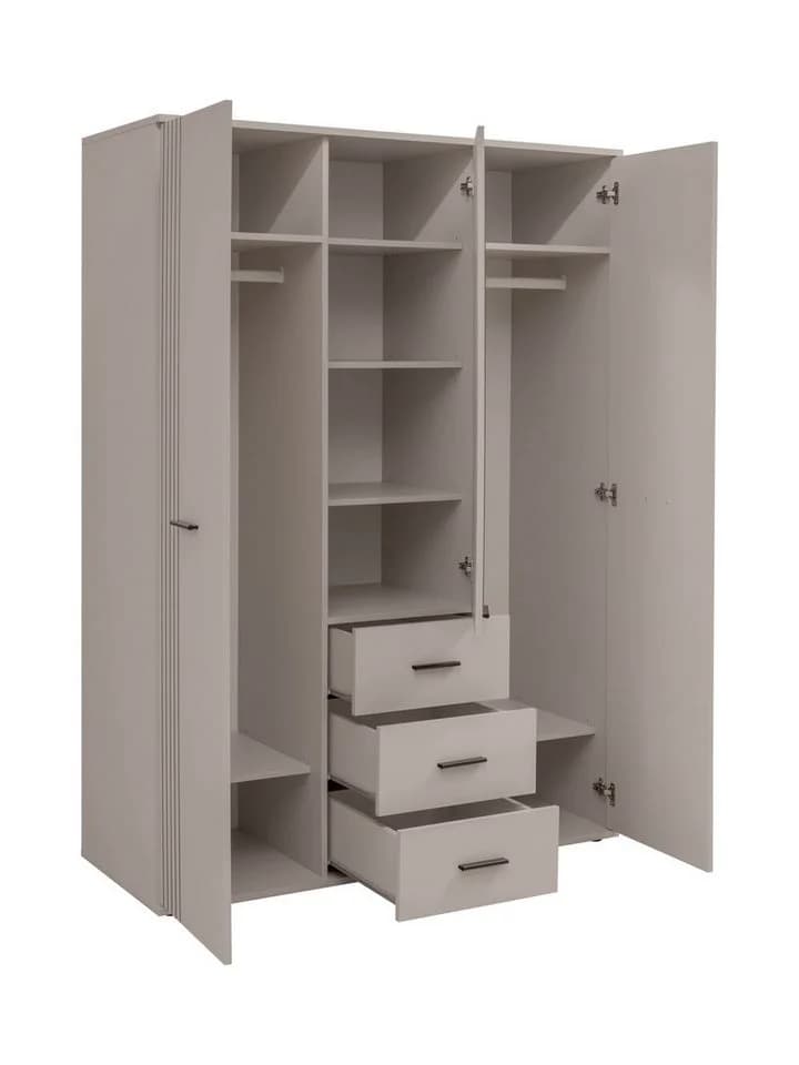 ASM-Moebel Jugendzimmer-Set Sigma Set I 6-teilig Beige mit Spiegel - Bild 3