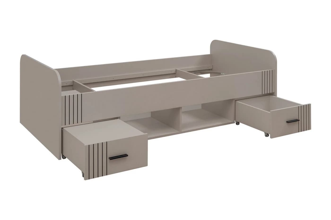 ASM-Moebel Jugendzimmer-Set Sigma Set I 6-teilig Beige mit Spiegel - Bild 5
