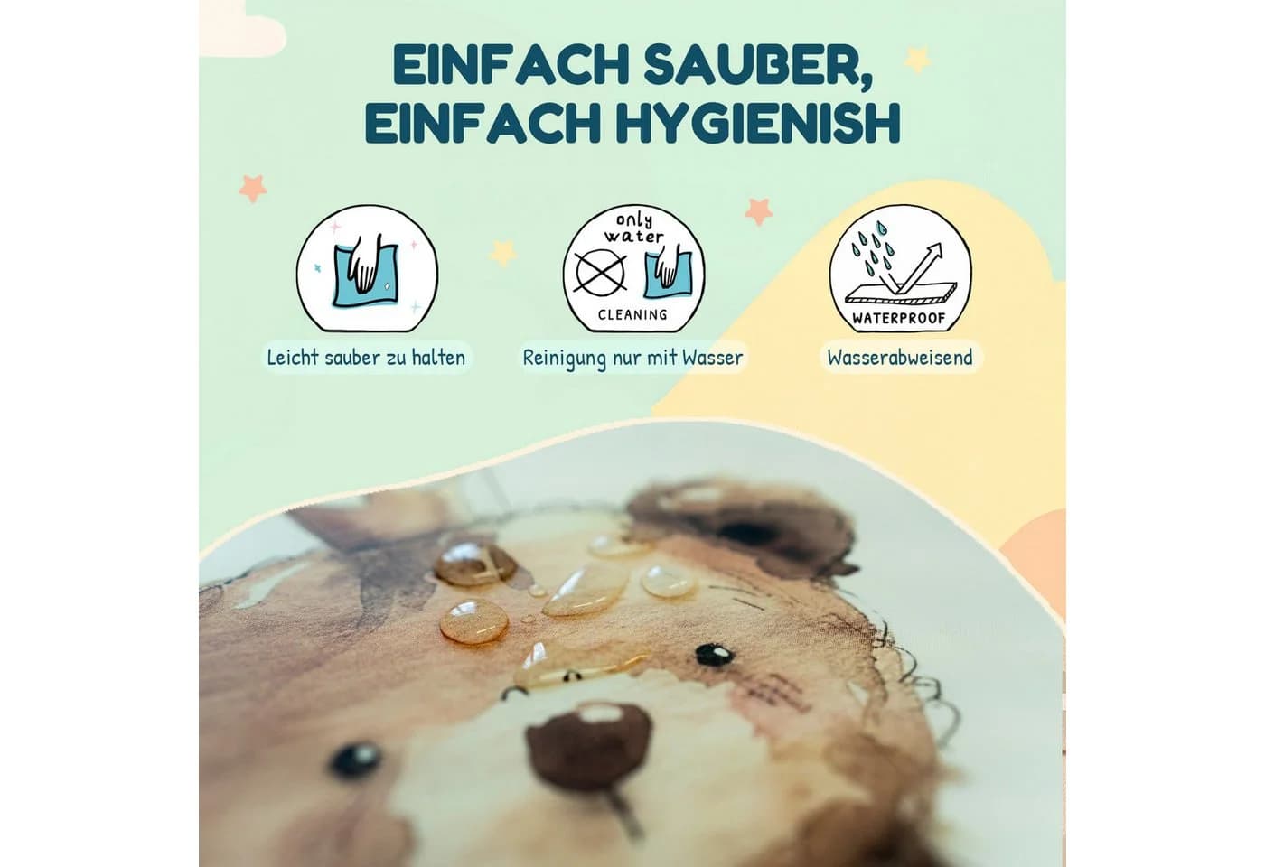 CEBA BABY Wickelauflage Wasserdicht & Anti-Allergen Bunt - Bild 5