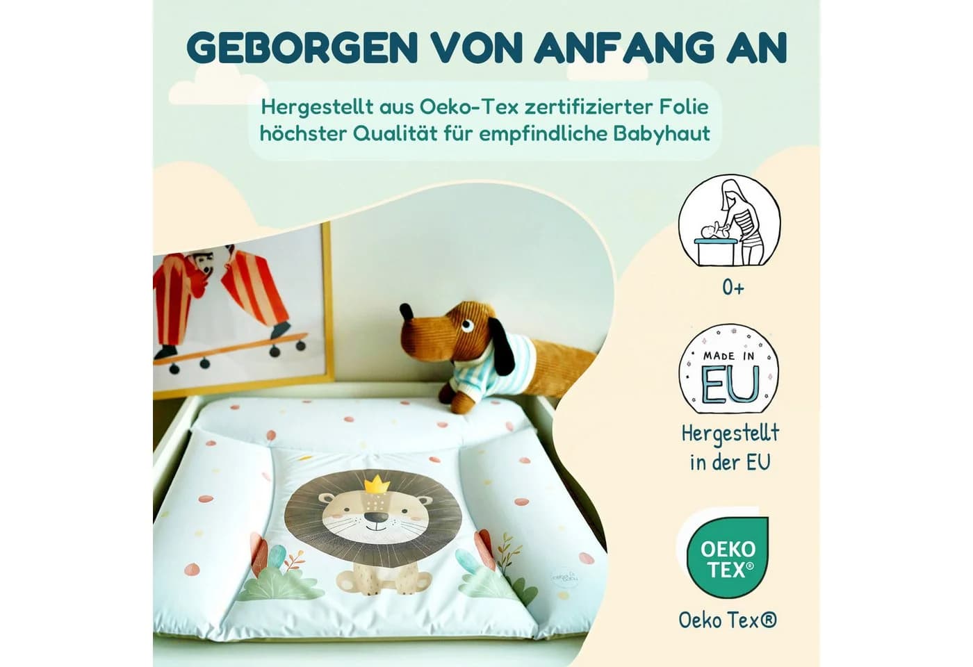 CEBA BABY Wickelauflage Wasserdicht & Anti-Allergen - Bild 4