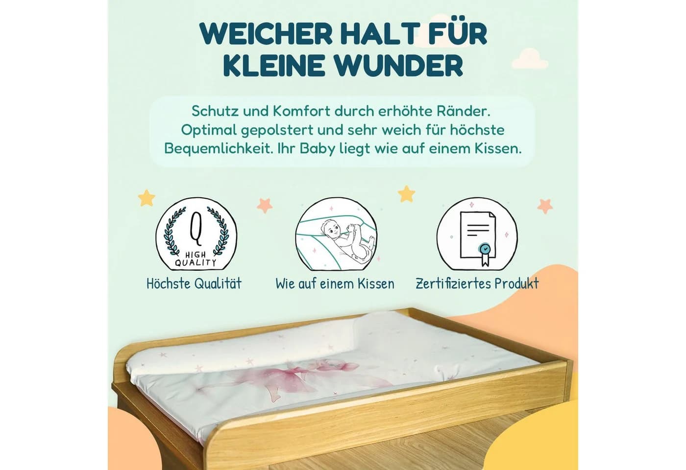 CEBA BABY Wickelauflage Wasserdicht & Anti-Allergen - Bild 5