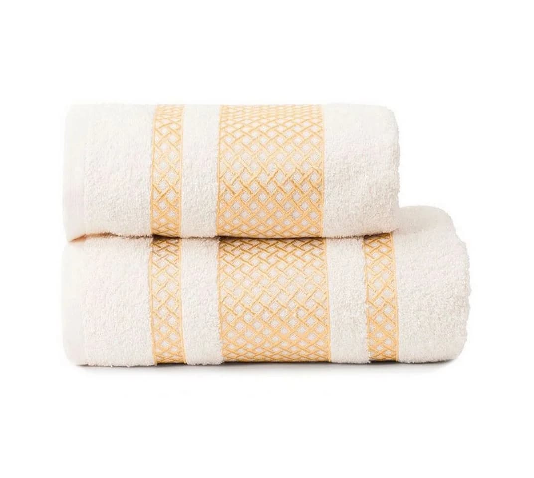 JESSIS TEX Handtuch Set EDEL Baumwolle mit Goldener Bordüre - Bild 2