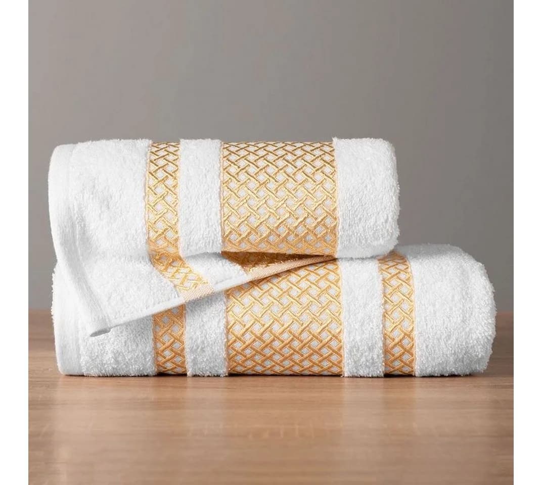JESSIS TEX Handtuch Set EDEL Baumwolle mit Goldener Bordüre - Bild 3