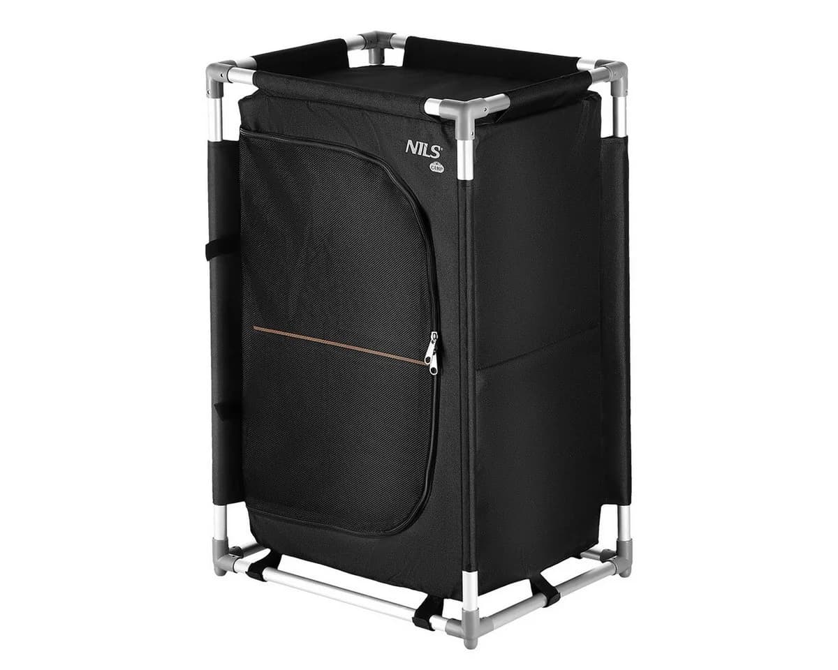 NILS CAMP Campingschrank Reiseschrank Outdoor Mehrzweckschrank mit Tragetasche