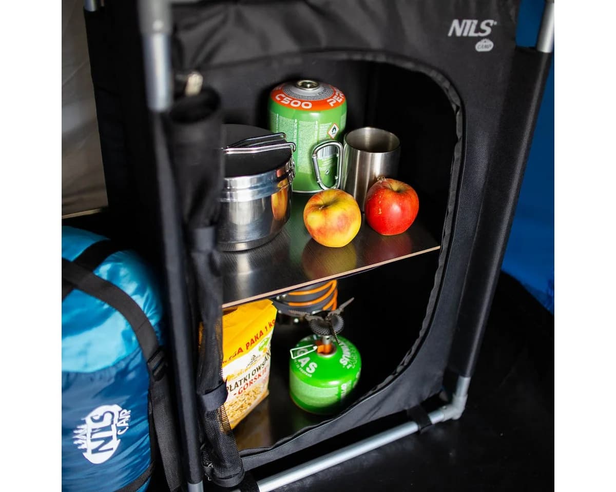NILS CAMP Campingschrank Reiseschrank Outdoor Mehrzweckschrank mit Tragetasche - Bild 5