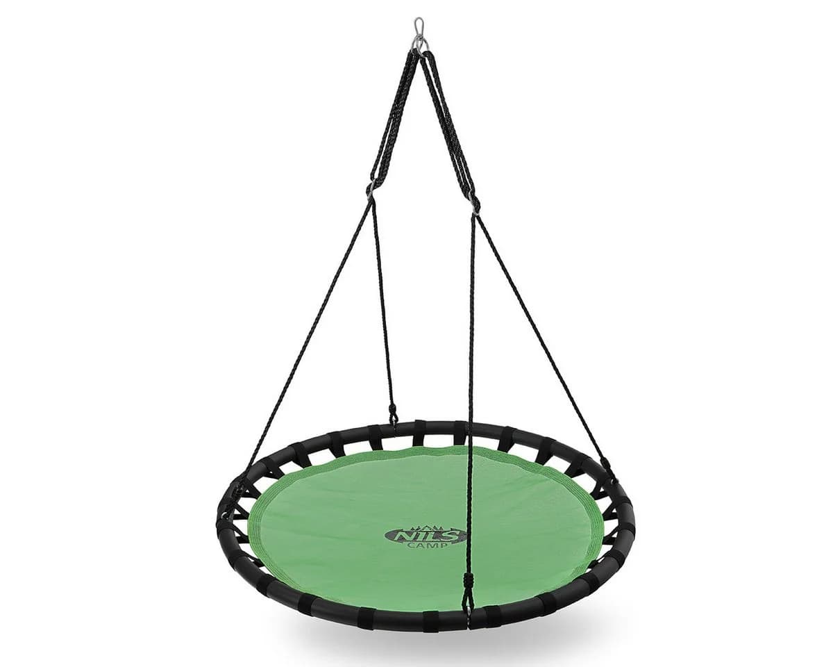 NILS CAMP Nestschaukel Grün 120cm Stahl Outdoor