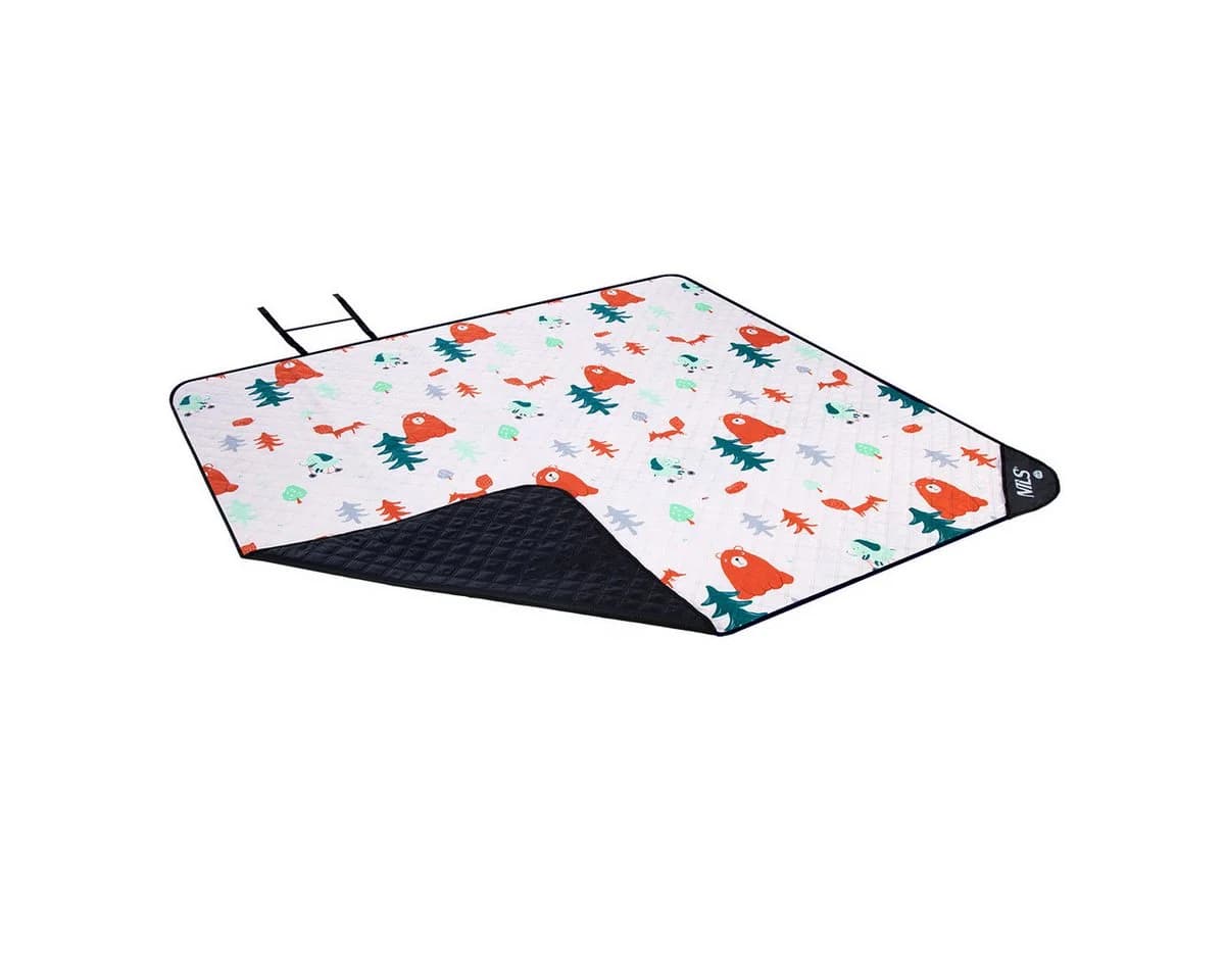 NILS CAMP Picknickdecke WALD 195x200cm Wasserdicht Outdoordecke - Bild 4