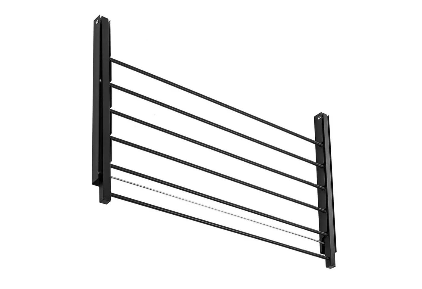 ABJ Wandwäschetrockner Zusammenklappbar Schwarz - Bild 1