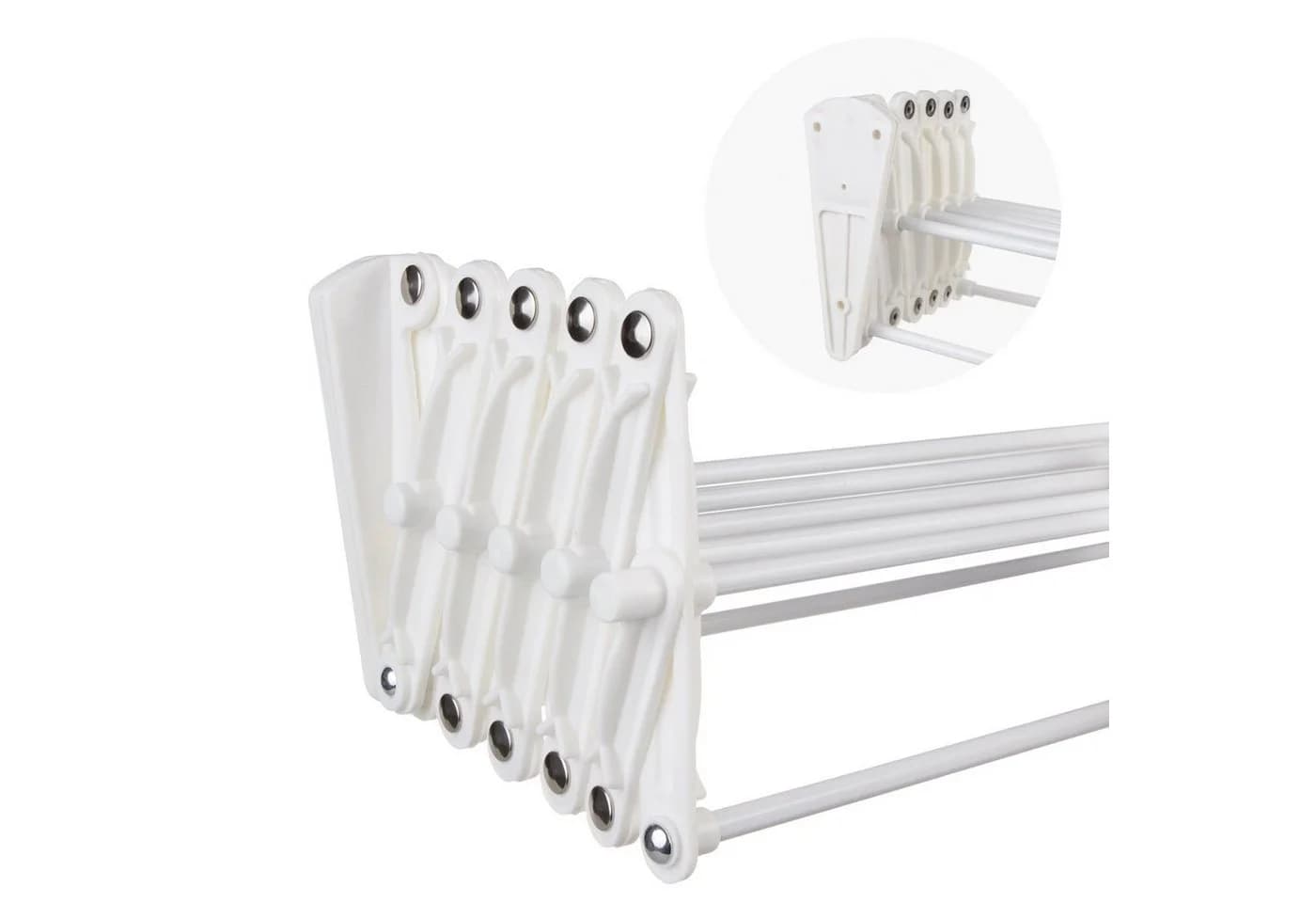 ABJ Wandwäschetrockner Teleskop 60 cm Weiß - Bild 4