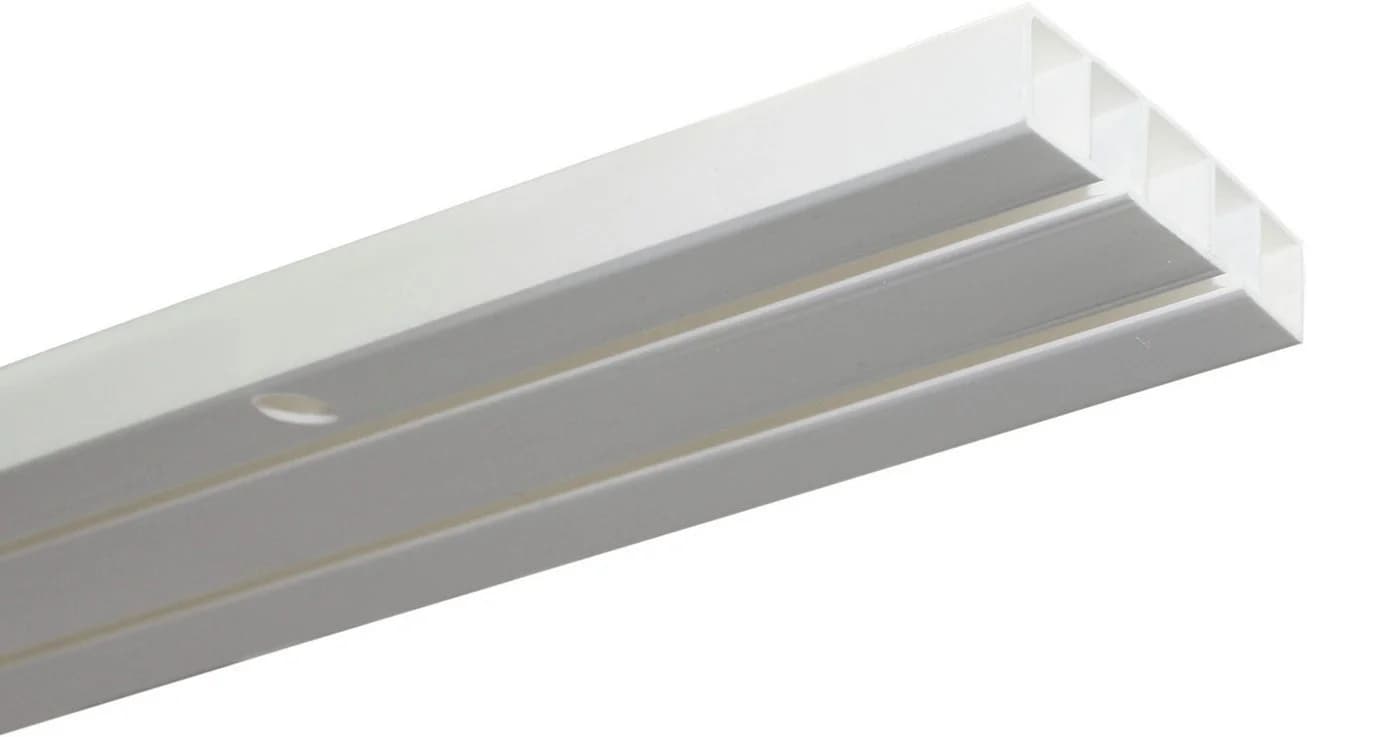 GARDINIA Vorhangschiene Slim Line Weiß Kunststoff 150cm - Bild 2