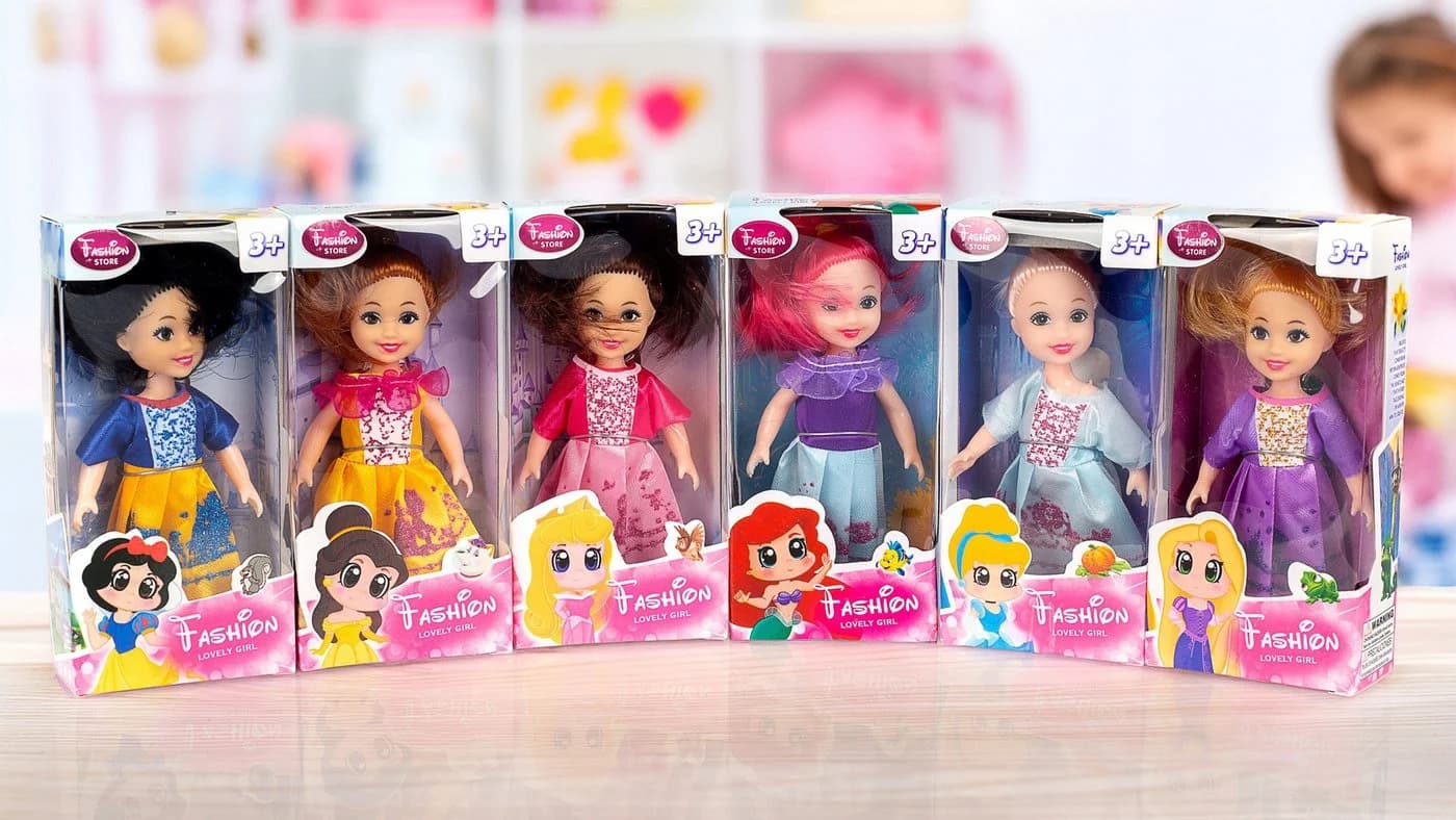 Kinderplay Dolls & Strollers Prinzessinnen Set 6-teilig Bunt - Bild 4