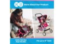 kinderplay Puppenbuggy Grau mit Verdeck und Schaumrädern Bild 3