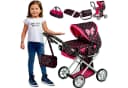 kinderplay Puppenwagen 3in1 höhenverstellbar Innen & Außen Tragetasche Bild 2