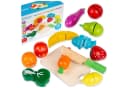 kinderplay Spielküche Holz Schneide Set Obst Gemüse Bunt Bild 2