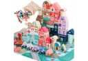 Kinderplay Dolls & Strollers Holzbausteine Stadt Set 115-tlg Lernspiel ab 3 Jahren Bild 2