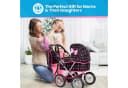 kinderplay Puppenwagen höhenverstellbar mit Tasche und Verdeck Bild 5