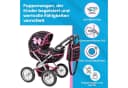 kinderplay Puppenwagen mit Tasche – verstellbar – Spielspaß ab 3 Jahren Bild 1